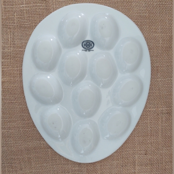 BIA Cordon Bleu egg platter white porcelain china - Picture 2 of 5